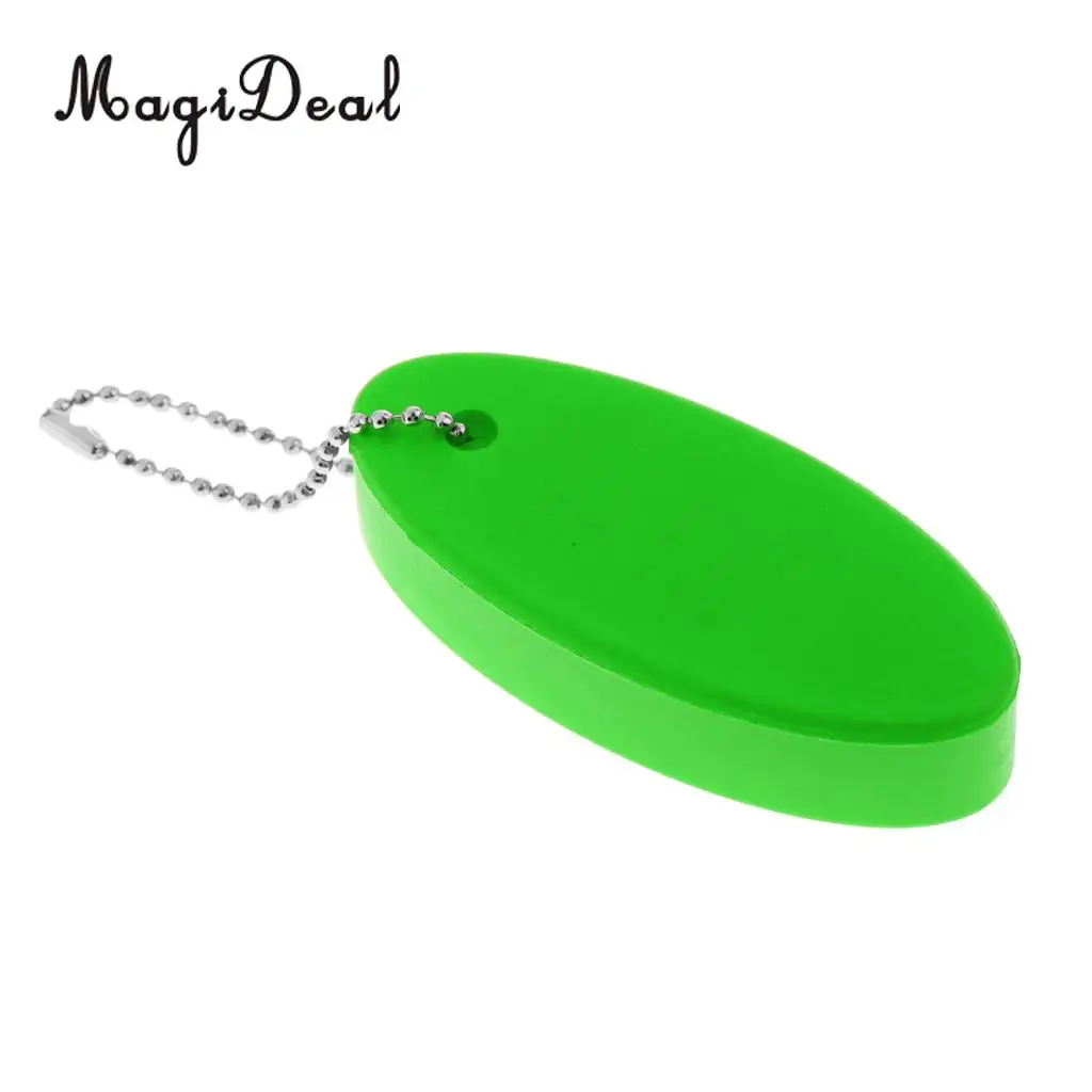 MagiDeal Marine Water Sport Foam Floating Oval Keychain Keyring Water Key Float for Kayak Canoe Rafting Boat Sailing Surfing Acc