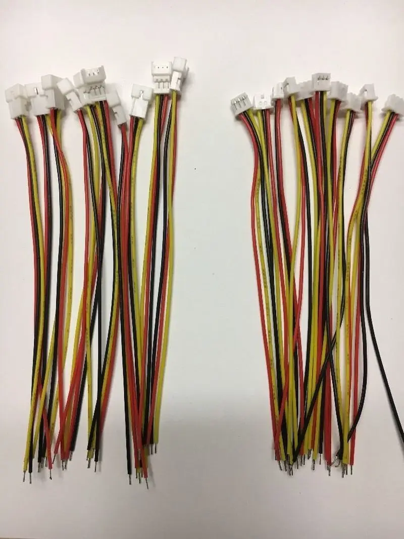 Micro Jst 1.25 3-pin Masculino e Feminino Conector com Fios e Cabos 50 Par