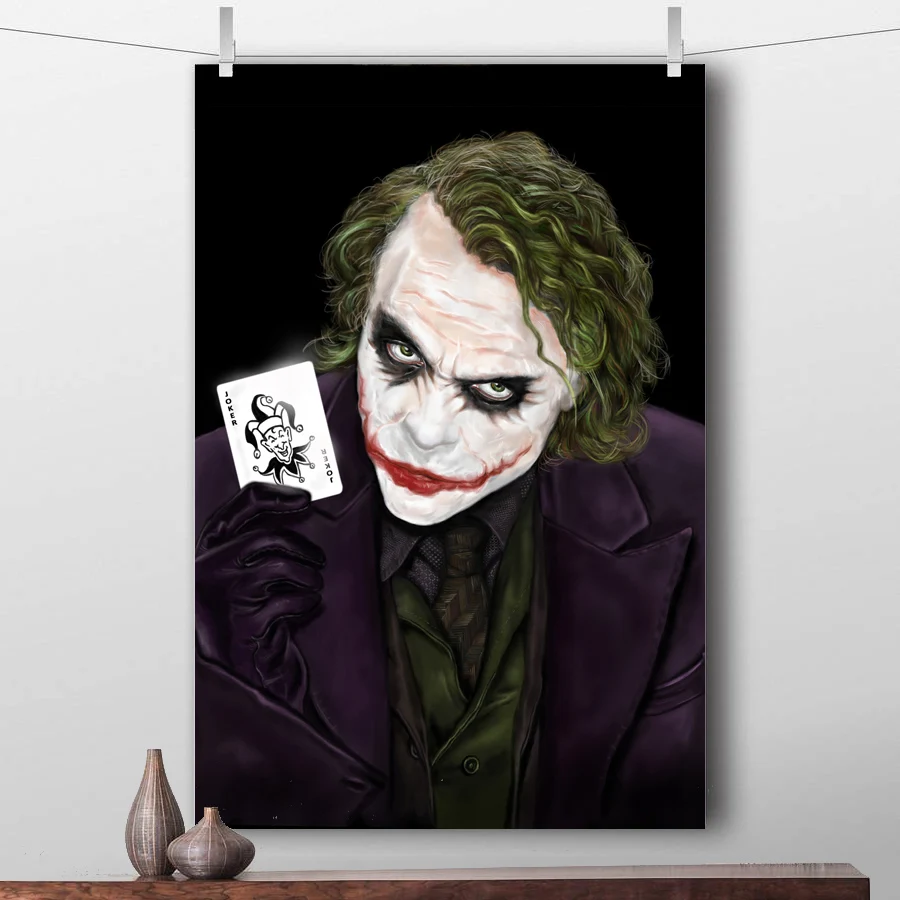 The Joker Poker настенные художественные плакаты холст печать ткани для дома декоративное художественное полотно картины