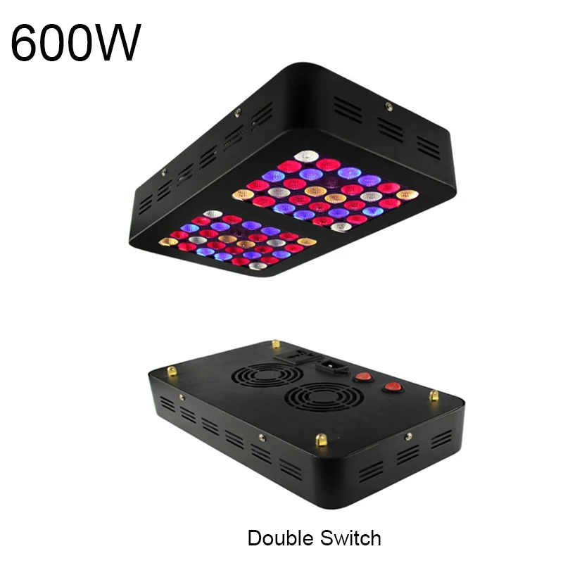 Reflector Series 600W 300W Double Chips LED Grow Light Full Spectrum Indoor Plant Grow Lights Lamps for Indoor Plants (05502)