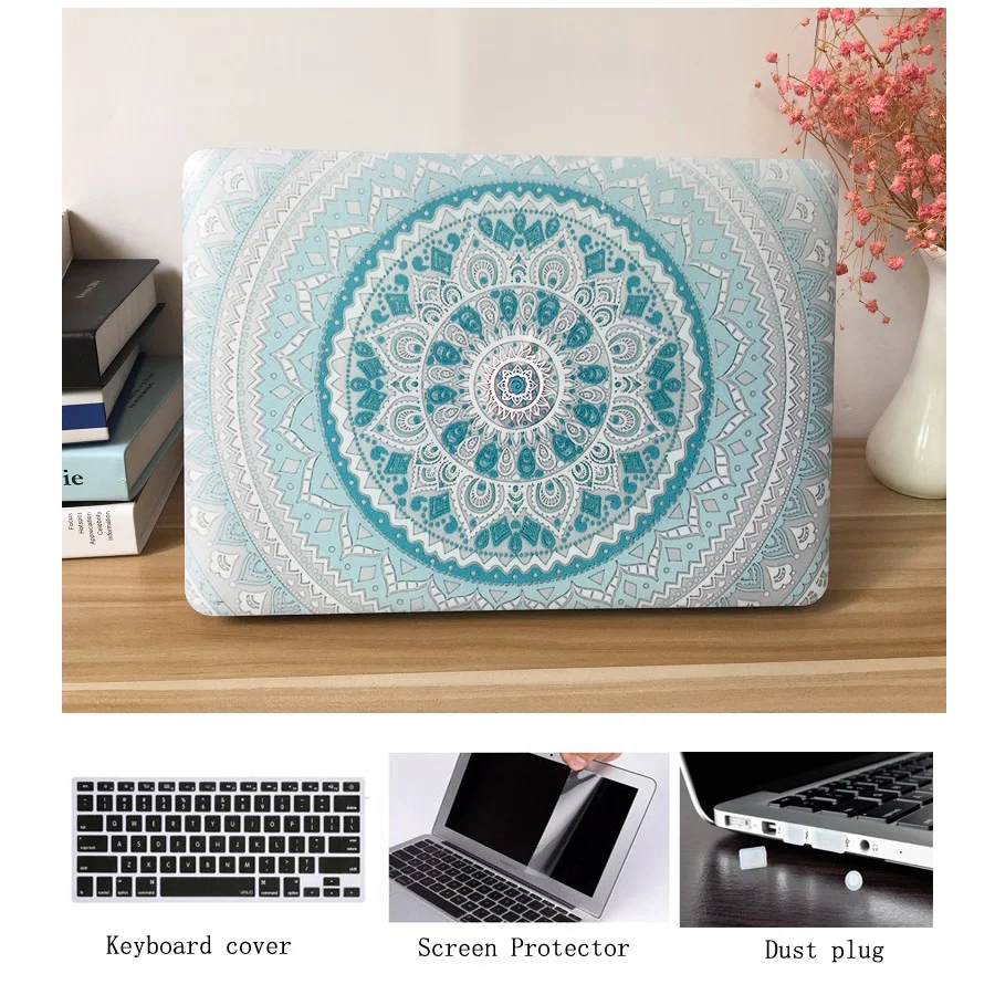 Дешево Твердый чехол POSEIT с рисунком мандалы для Apple Macbook Air 13 Чехол 11 Pro 15 retina 12 сумка для ноутбука для нового Pro 13 Touch bar 15 чехол