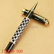 JINHAO 500 черно-белая шахматная шариковая ручка с золотым зажимом канцелярские школьные и офисные ручки для письма