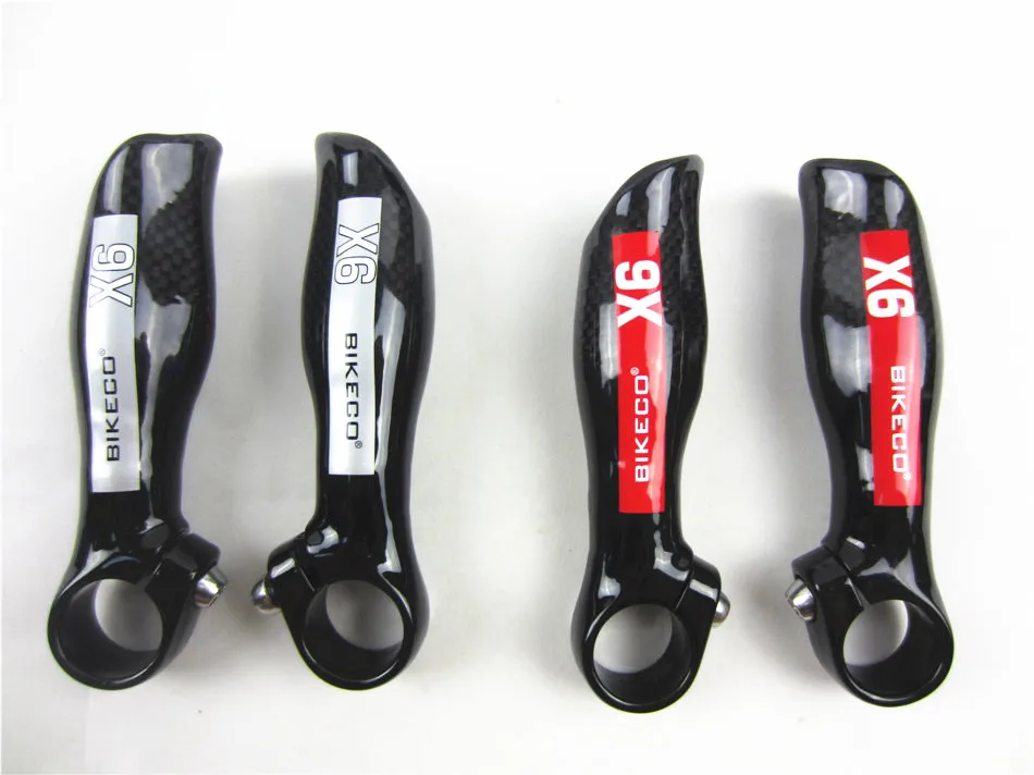 1 Pair Glossy Cycling Mountain Bicycle MTB Bike Full Carbon Fiber Handlebar Bar