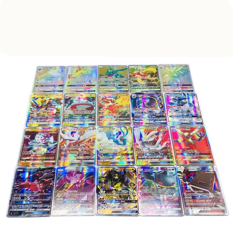 

100pcs (70 GX +20 MEGA +10 TRAINER ) Game Collection Cards For Funs Children English Language Toy