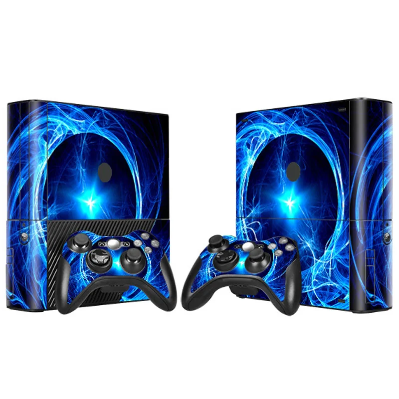 

Stylish Design Vinyl Decal Skin Sticker For XBOX 360 E Gaming Console+2 Controller Protective cover