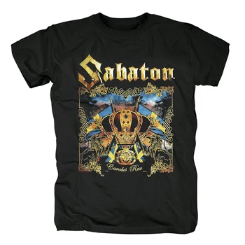 

Bloodhoof Sabaton heavy metal cotton black t-shirt NEW Asian Size