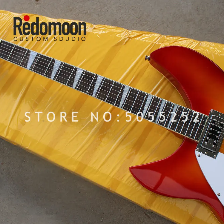 Factory custom Rickenback electric guitar 6 strings left-handed musical instrument shop