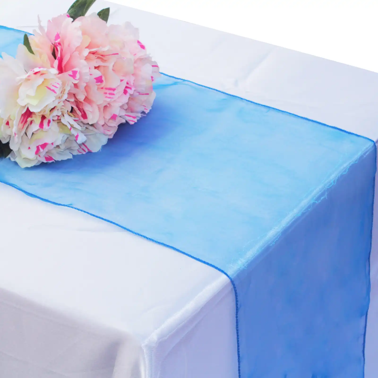 Soft Sheer Fabric Gauze Element Organza Table Runners For