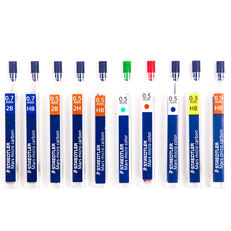 Staedtler Mars Micro углерода 03/05/07/09 мм для заправки зажигалок механические карандаши 2