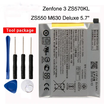 

Original High Capacity C11P1603 Battery For ASUS Zenfone 3 ZS550 M630 Deluxe 5.7inch Z016D ZS570KL 2870mAh