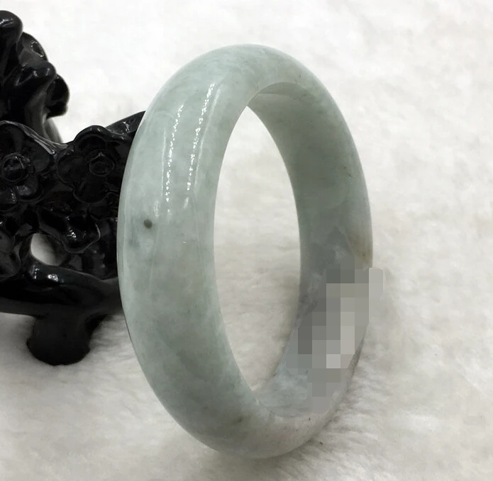 

2349 Certified Grade A Natural Lavender Green Jadeite Jade Bangle Bracelet