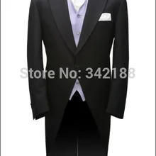 Черный свадебный костюм-тройка для жениха смокинги Лучший человек заостренный лацкан жениха Мужские свадебные костюмы Жених(куртка+ брюки+ галстук+ жилет)/лучший костюм