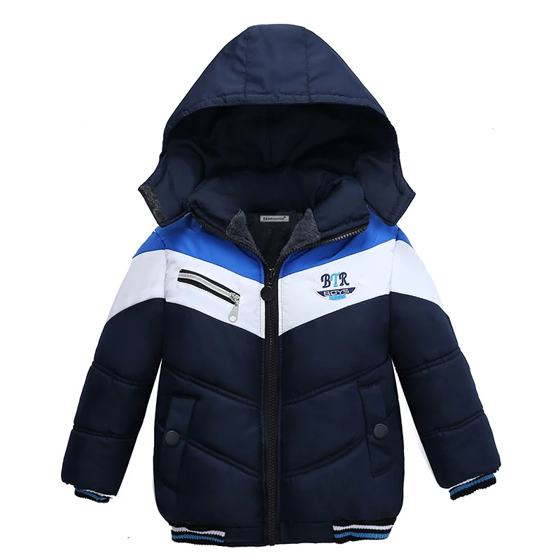 Boys Jackets 2018 New Winter Cotton Baby Boys Coats Keep Warm Kids Clothes Boys Warm hooded Winter Outwear Children Clothing