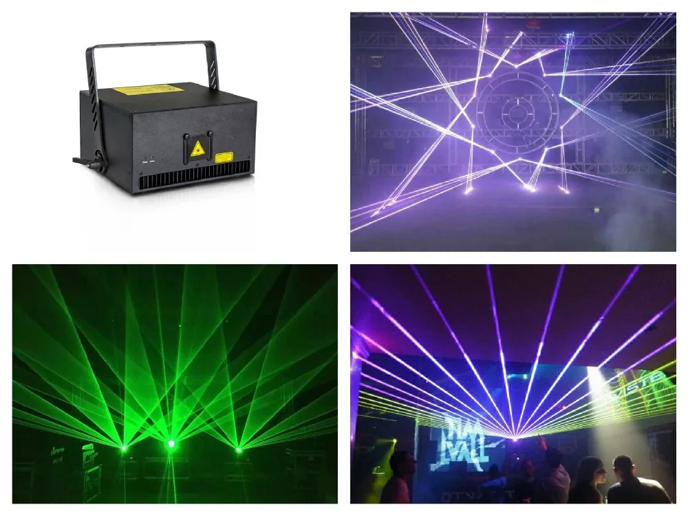 flightcase + Big power Laser 6W RGB Animation Laser show Stage Light ...