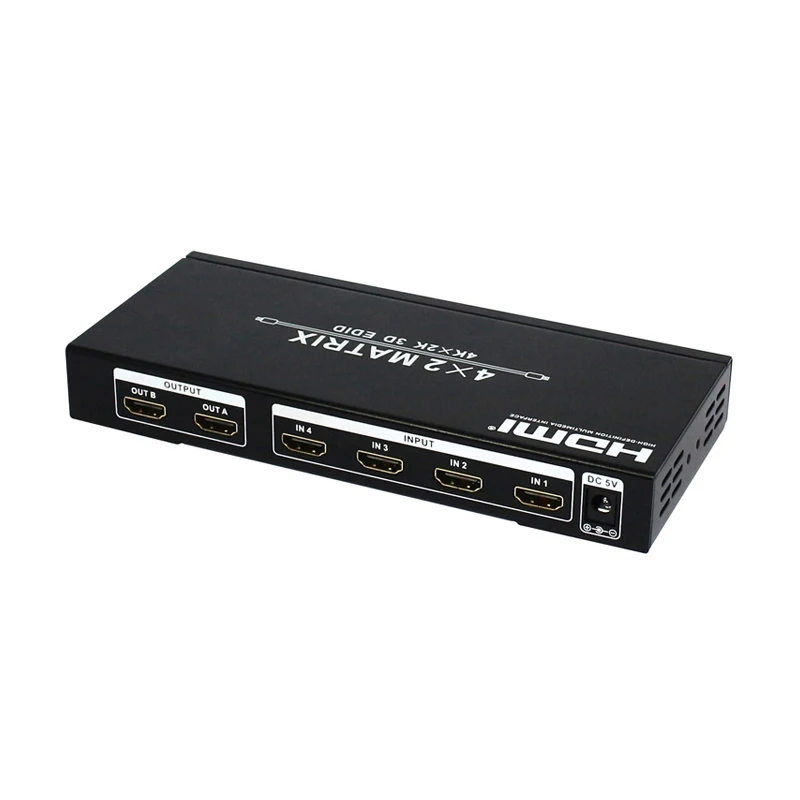 4 К x 2 HDMI матричный 4x2 1.4 В 3D с EDID Управление для синий Ray плеер/HD DVD