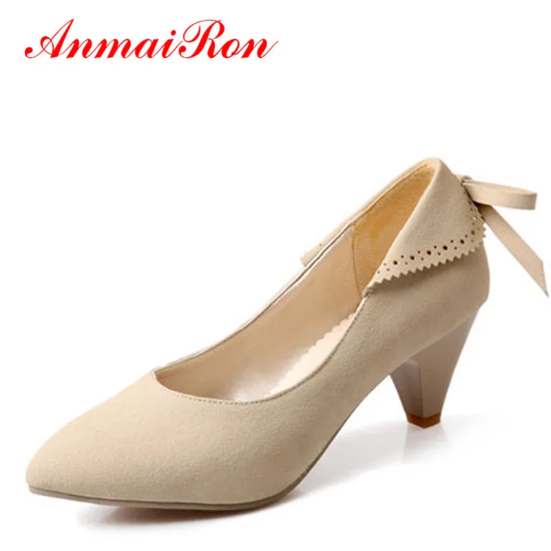 

ANMAIRON Pointed Toe Spinke Heels Women Shoes Fashion Sexy Style Nude Pumps Five Colors Party or Dating Shoes for Ladies Shoes