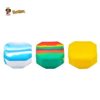 

HONEYPUFF Honeycomb Shape Wax Dab Oil Jar 115ML Unbreakable FDA Silicone Big Volume Wax Container Concentrate Multi Use Storage