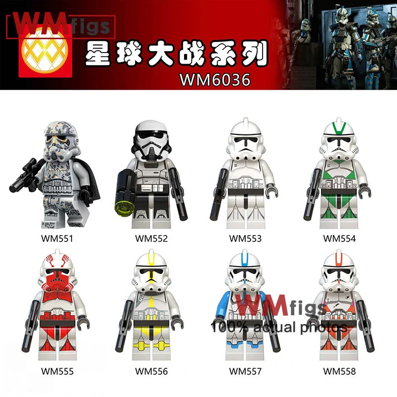 

8PCS/LOT Clone Trooper Group Weapon Model Bricks Building Blocks Toys for Children Gifts