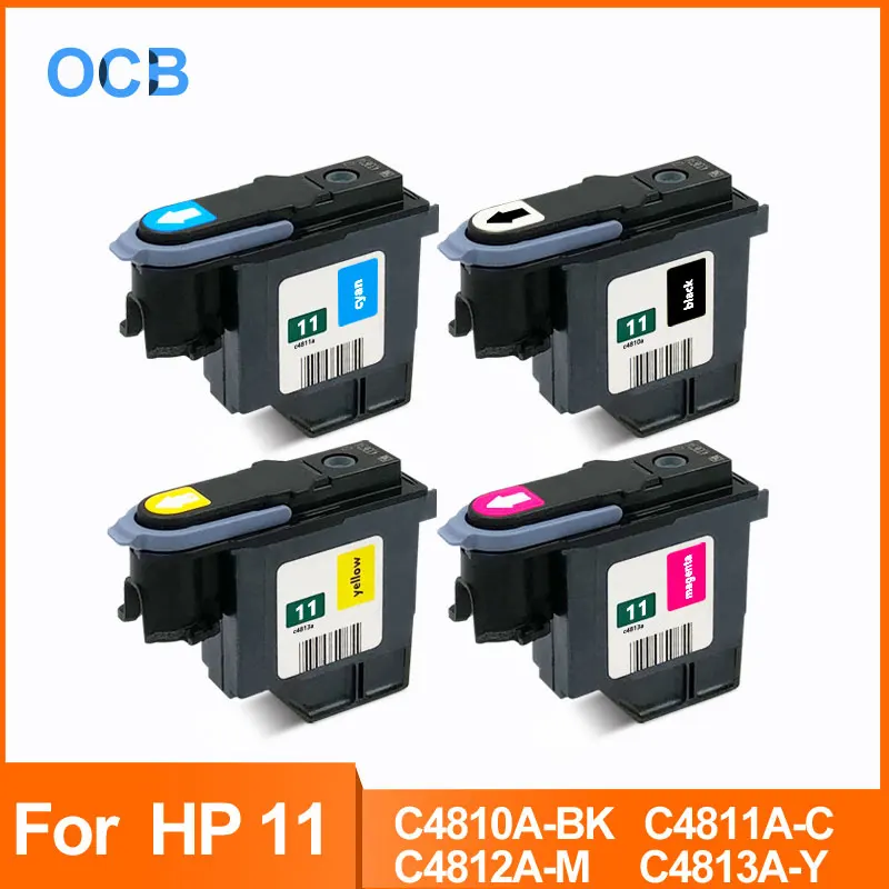 Для hp 11 печатающая головка C4810A C4811A C4812A C4813A Печатающая головка для hp 11 70 100 110 111 120 500 510 500PS 800 815 820 850 принтер