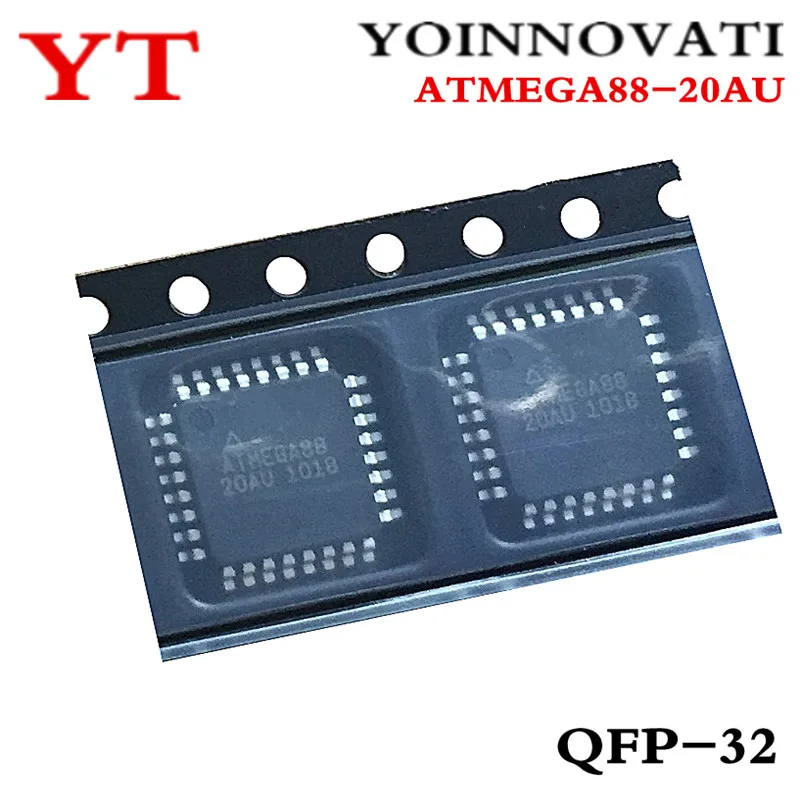 

5 шт./lo ATMEGA88-20AU ATMEGA88 20AU QFP-32 IC лучшее качество
