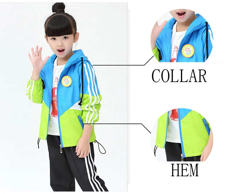 boy sports suit for girls kids hooded coats+pants 2pcs  (3)