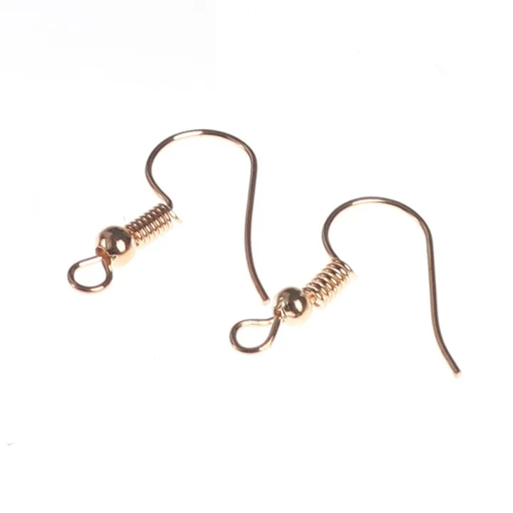 8 50pcs Ear Hook For Diy Earring Marking Gold Plated Earrings For Women Silver  Earhook Diy Craft Jewelry Marking Components