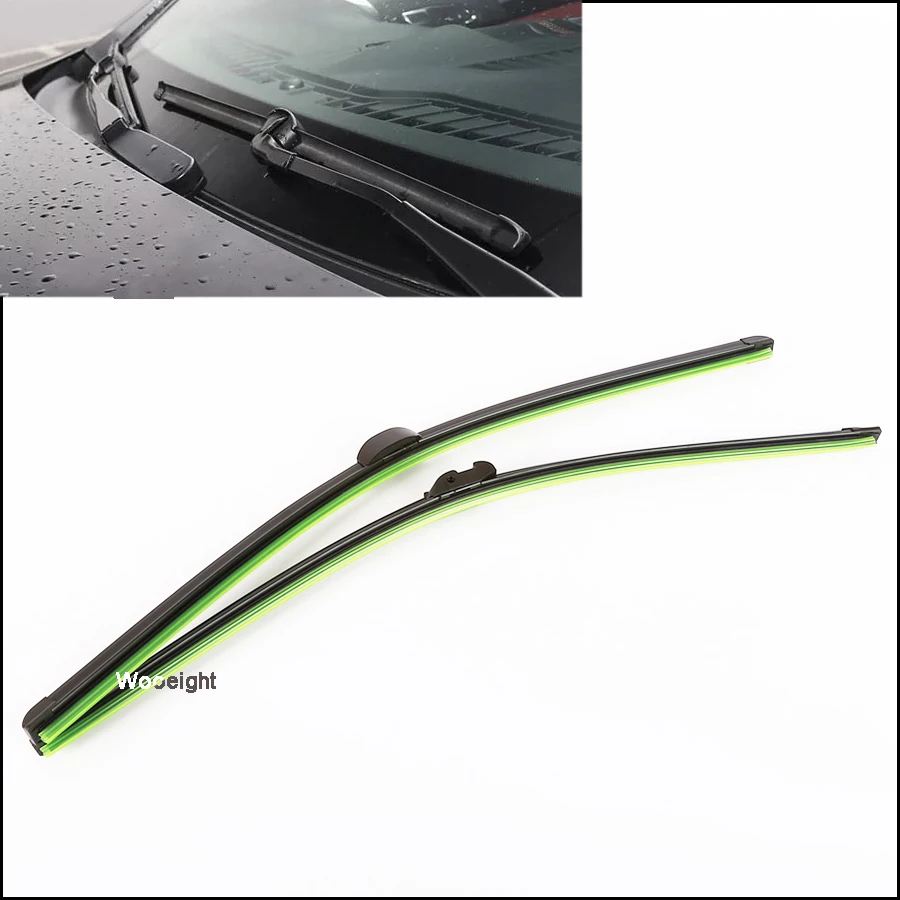 Wooeight Auto Car Vehicle Insert Rubber Strip Wiper Blade 26&quot 650mm 2Pcs/Lot Accessories For VW Volkswagen Touareg 2008-2016 |