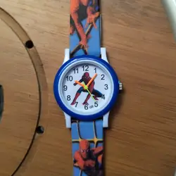 Модные детские часы для обувь мальчиков девочек ребенок подарок часы с Человеком-пауком дети водостойкие аналоговый акриловый браслет