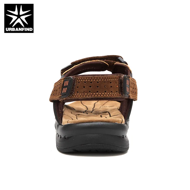 Мужские летние сандалии Urban Find из натуральной кожи размеры 38 44 винтажный стиль