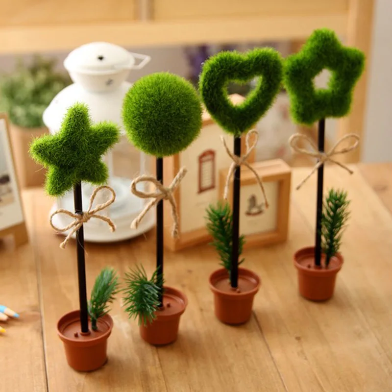 

Vividcraft 1 Pcs Creative Ballpoint Pen Office School-supplies Stationery Artificial Plants Special Home Decoration