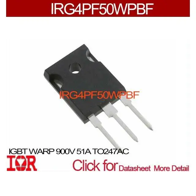 IRG4PF50WPBF IR Leistungstransistor  IGBT 900V 51A 200W TO247AC