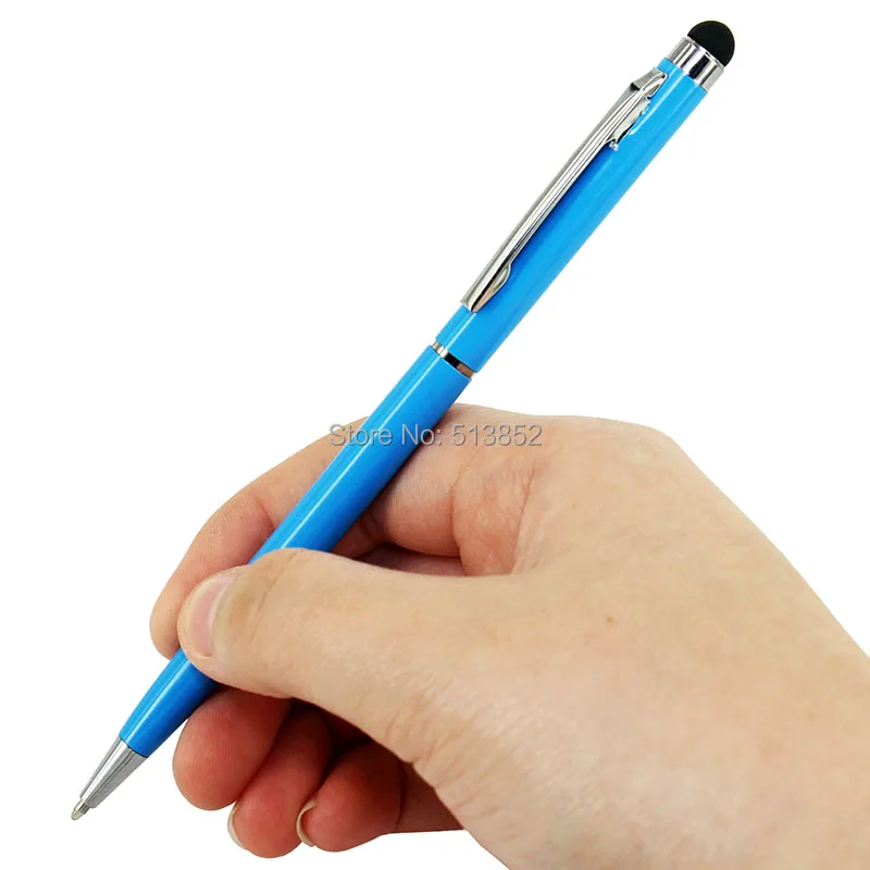 KTG1089_4_2 in 1 Stylus Touch Pen + Ball Pen iPhone 6S 7 7 Plus iPad 4 5 6 iPod Touch Suit for Universal Smart Phone Tablet PC Pen