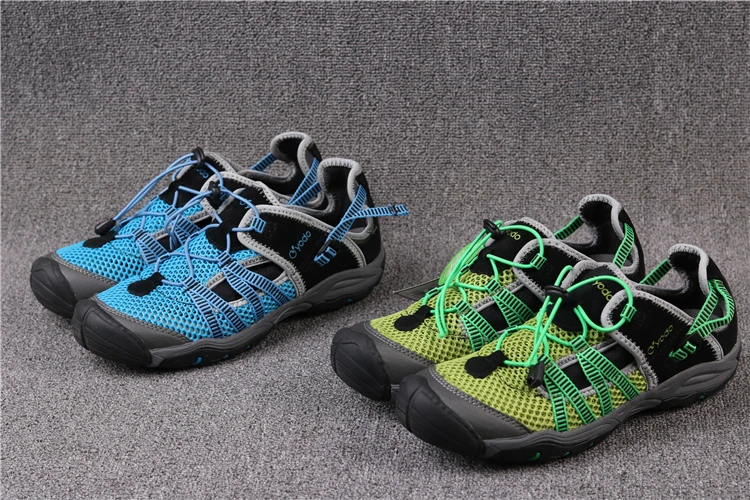 

Mens Summer Outdoor Hiking sandals unisex Toe Cap beach Sandals shockproof slip-resistant trekking wading big size shoes