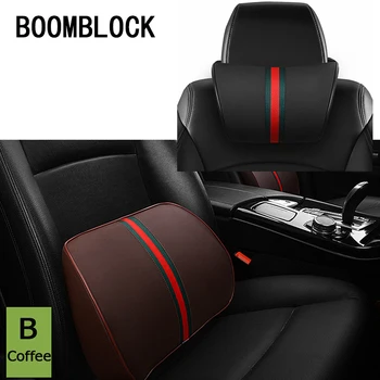 

BOOMBLOCK Car Neck Pillow Seat Support Cushion For VW Polo Golf 4 5 Passat Hyundai Tucson Solaris Ix35 Mitsubishi ASX Accessorie