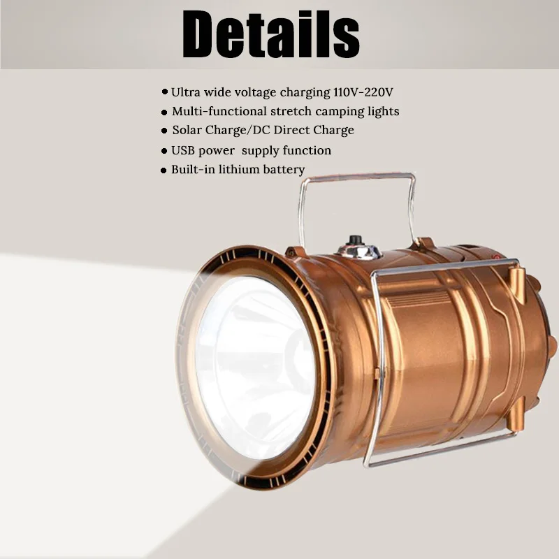 Портативный фонарь на солнечной батарее с зарядкой от USB|portable lantern|camping lantern