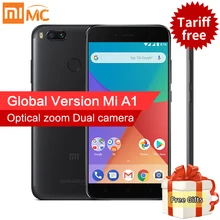 Глобальная версия Сяо Mi A1 4 ГБ 32 ГБ Mi A1 мобильный телефон Snapdragon 625 Octa Core 5.5″ 1080 P двойной Камера 12.0mp Android один ce fcc