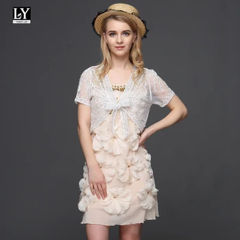 

Ly Varey Lin Women Shrug Bolero Thin Lace V Neck Elbow Sleeve Cardigan Shawl Jacket Black Coat Casual Embroidery Shrug