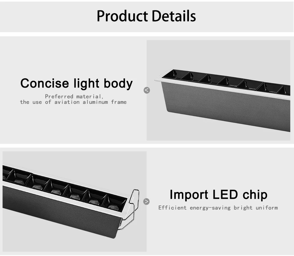 SCON AC110-240V 7,5 Вт светодиодный квадратный линейный мини-светильник SDM OSRAM CRI Ra> 85 для офиса, гостиной 5 головок Диммируемый барный светильник-10 шт