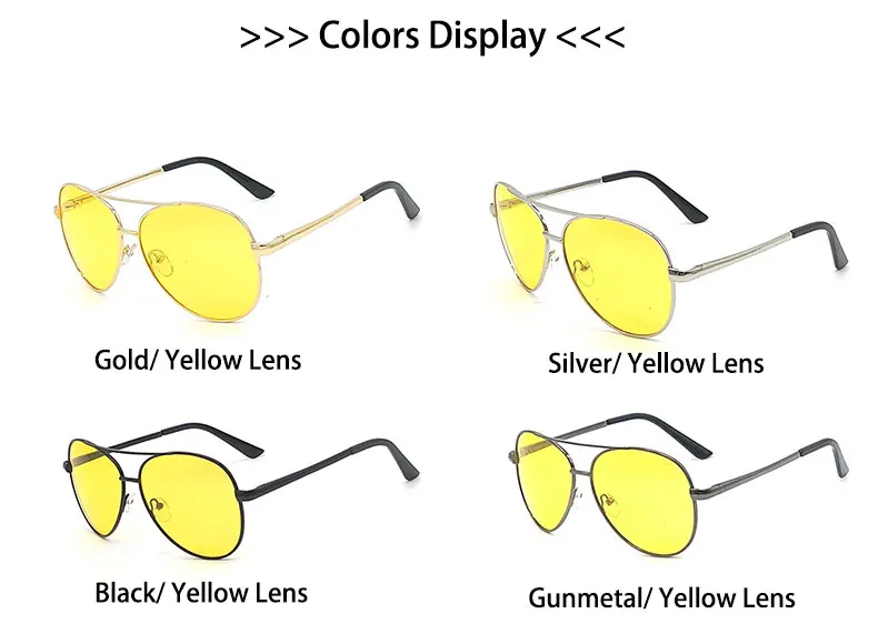 Поляризационные очки с желтыми стеклами мужские солнцезащитные очки для ночного вождения в темноте Polaroid Lentes De Sol Amarillo мужские стильные - Цвет линз: Mixed Color