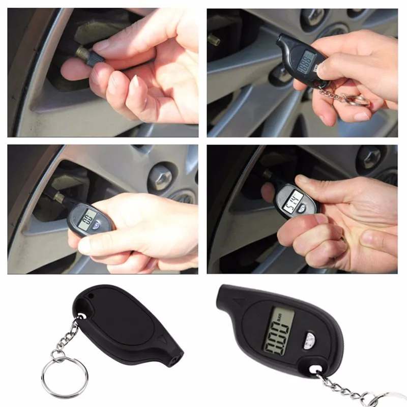 

Mini Digital Auto Wheel Tire Air Pressure Gauge Meter Test Tyre Tester Vehicle Motorcycle Car Electrical Digital Tire Gauges