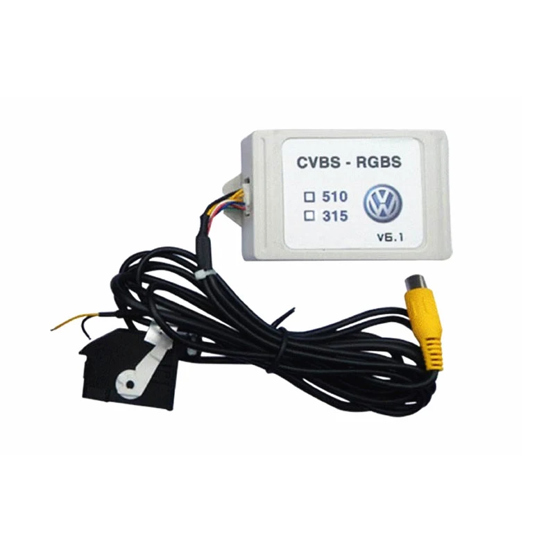 Original CVBS AV to RGB Converter Adapter for Volkswagen RCD510 RNS510 RNS315 decoder Adaptor Car parking