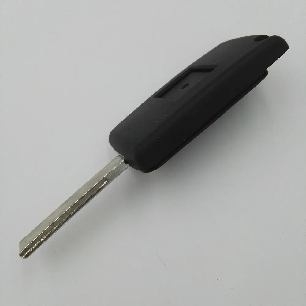 Uncut 3 кнопки Замена крышки автомобиля флип пустой ключ для peugeot Key 307 407 207 оболочки ключа с пазами на лезвие без батареи части