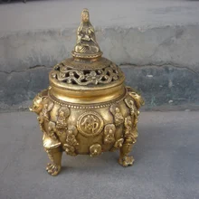 Коллекционные Старый Династии мин Медь Благовония Плита \ Кадило, будда коллекция, лучшая коллекция Украшения