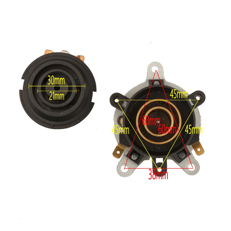 Электрический чайник соединитель базовый регулятор температуры короткий треугольный с сиденьем Электрический Чайник части муфта набор гнезд