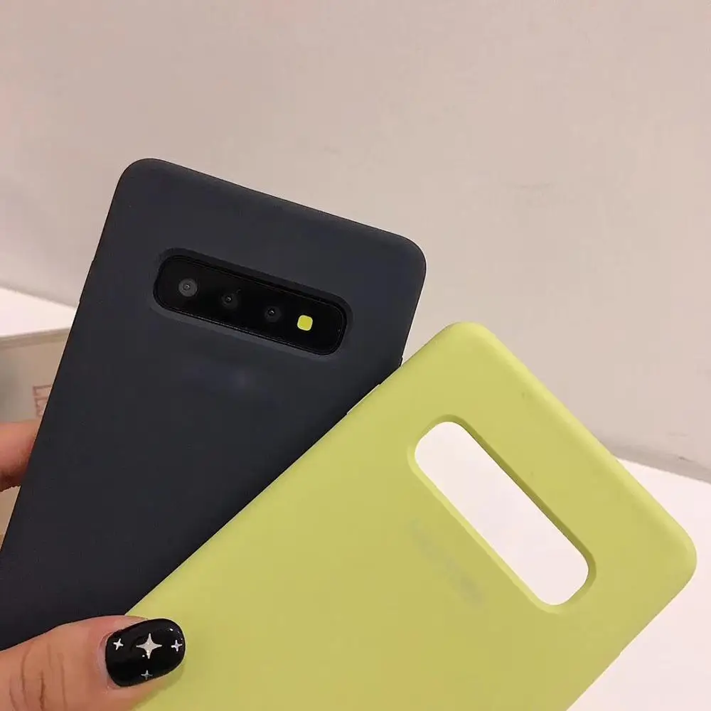 Роскошный оригинальный жидкий силиконовый чехол для Samsung Galaxy Note 9/S9 S10/S10 Plus