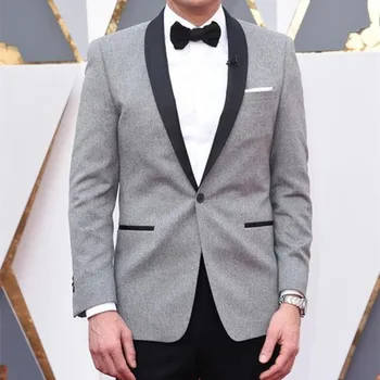

Shawl Lapel Men Tuxedos Formal Prom Party Red Carpet mens suits 2017 New Groom Wedding Tuxedos Best Men Suit Blazer With Pants