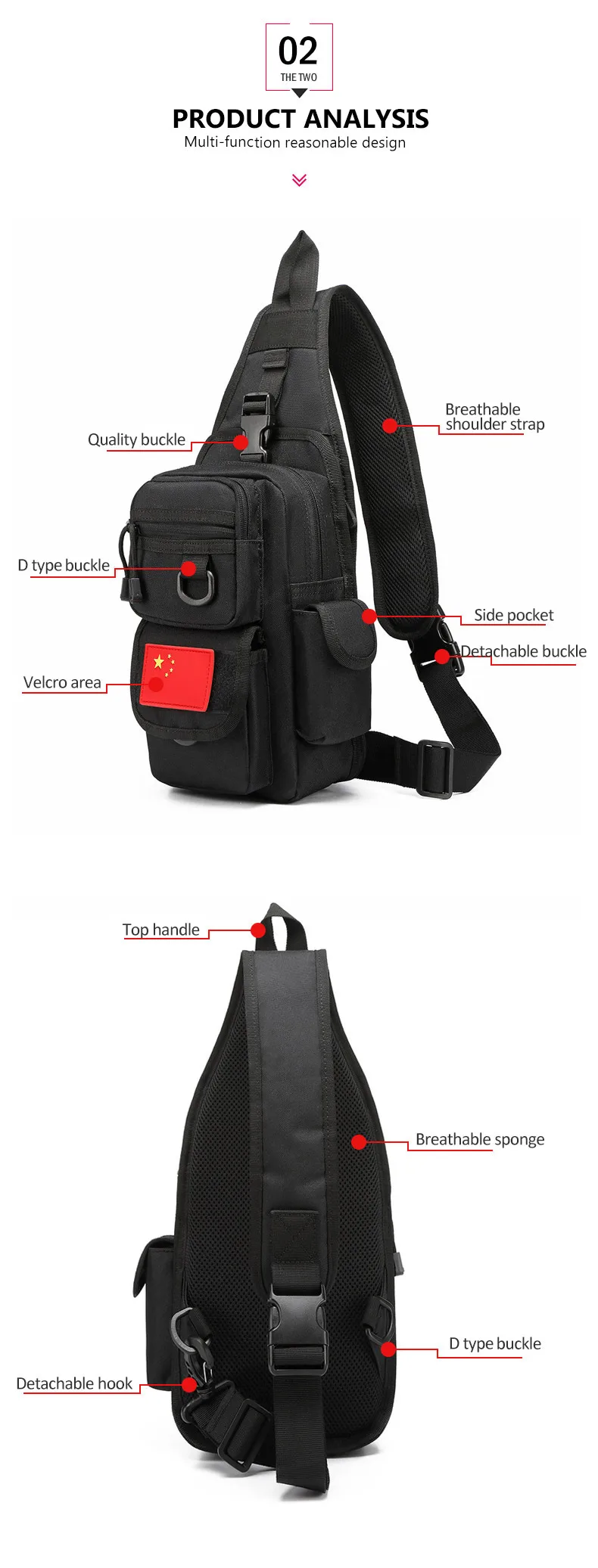 Многофункциональная военная сумка на плечо, тактический рюкзак на груди, армейский рюкзак, камуфляжные сумки для верховой езды, спортивная сумка На открытом воздухе XA761WA