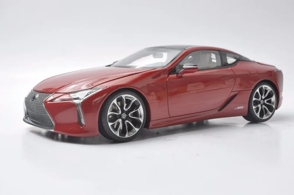 1:18 литья под давлением модели для Lexus LC 500 h LC500h 2018 красный купе сплав игрушечный автомобиль миниатюрный коллекция подарок LC500