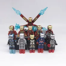110 Железный человек Marvel Мстители Super Hero фигурка Марвел Ironman железный человек-строительные наборы Модель Кирпичи l Железный человек блоки
