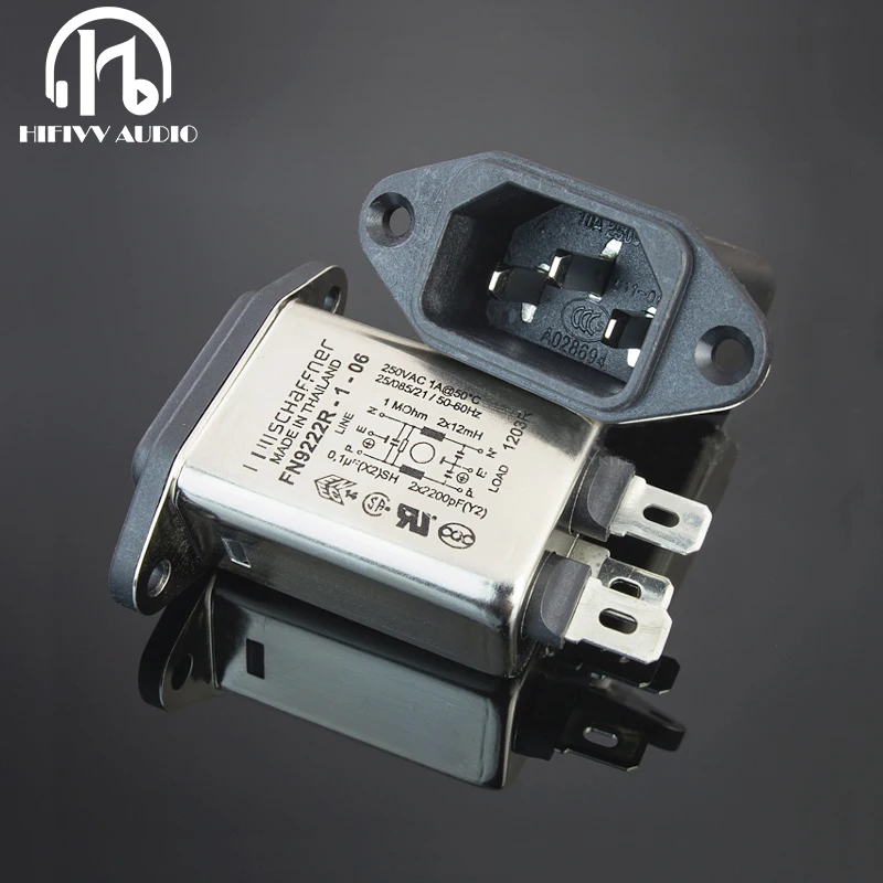 FN9222S1R 1 06 1A EMI Power supply filter Anti interference AC 115V
